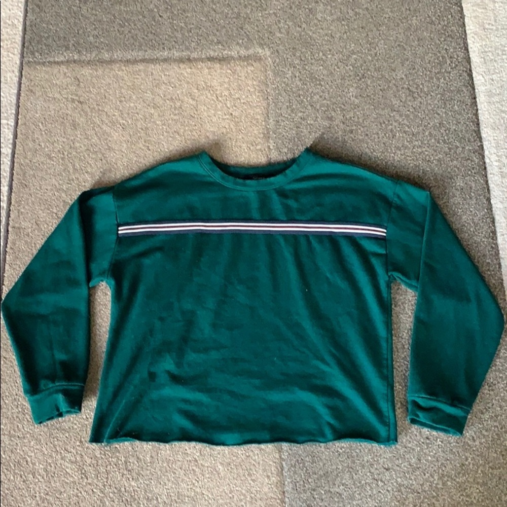green designed, forever 21 sweater/shirt